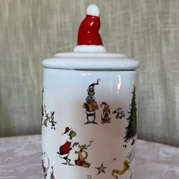 Zrike Brands Grinch Ceramic Canister - Picture 3 of 8